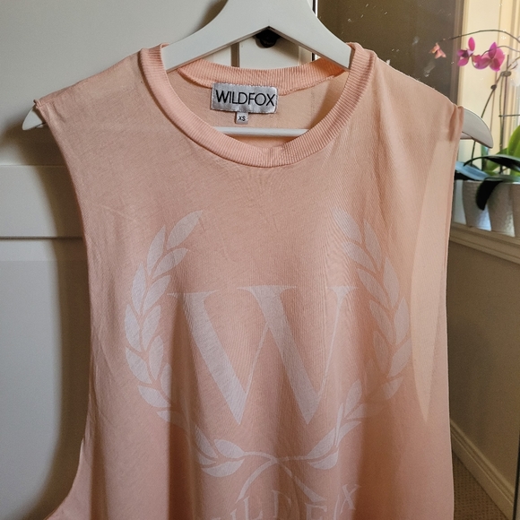 Wildfox oversized peach crest tank top - Picture 9 of 9